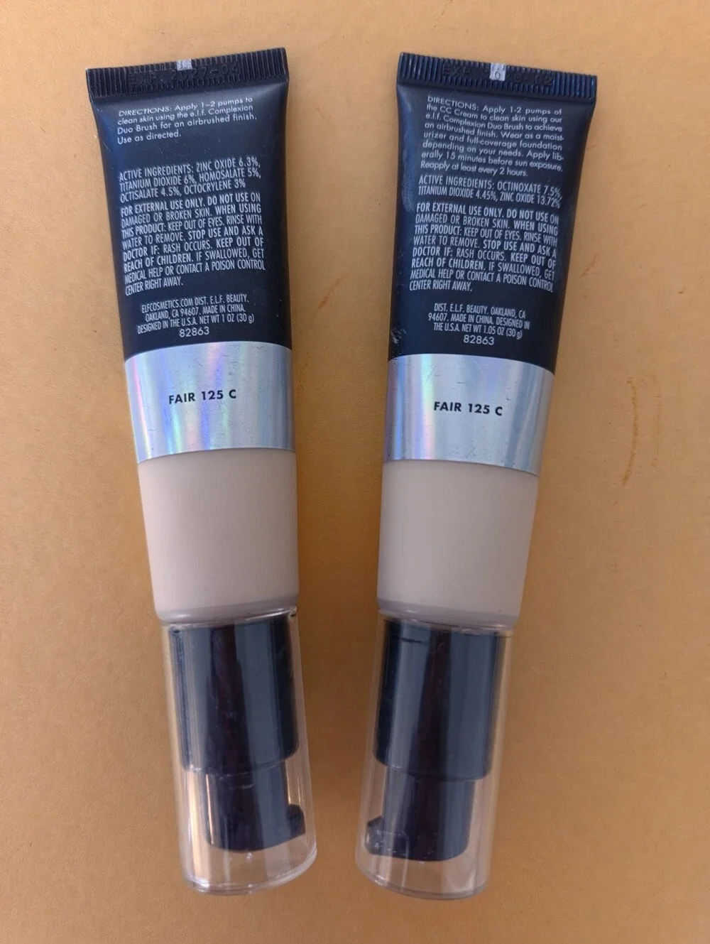 e.l.f. Camo CC Cream - Fair 125 C. Set Of 2.